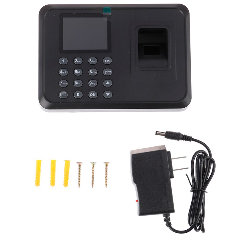 Fingerprint Attendance Machine LCD Display USB Fingerprint Attendance System Time Clock Employee Checking-in Recorder