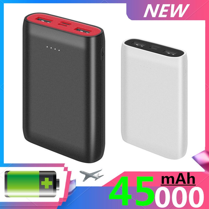 45000Mah Mini Power Bank Mobiele Telefoon Draagbare Opladen Led Digitale Display Usb Externe Batterij Power Bank Voor Xiaomi Iphone