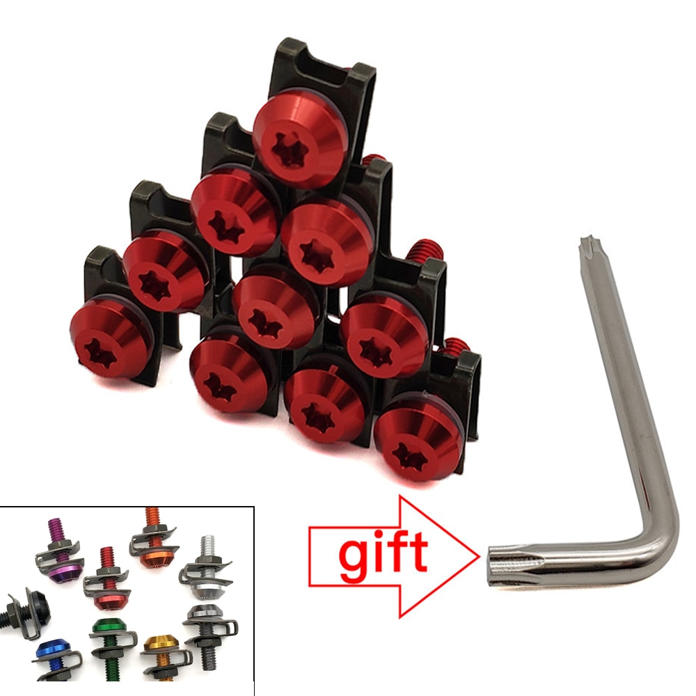 Für BMW F800R F800S F800ST f 800 r HP2 Enduro K1200R Universal- Motorrad Verkleidung Körper Schrauben Rolle Clips Schraube Muttern m6