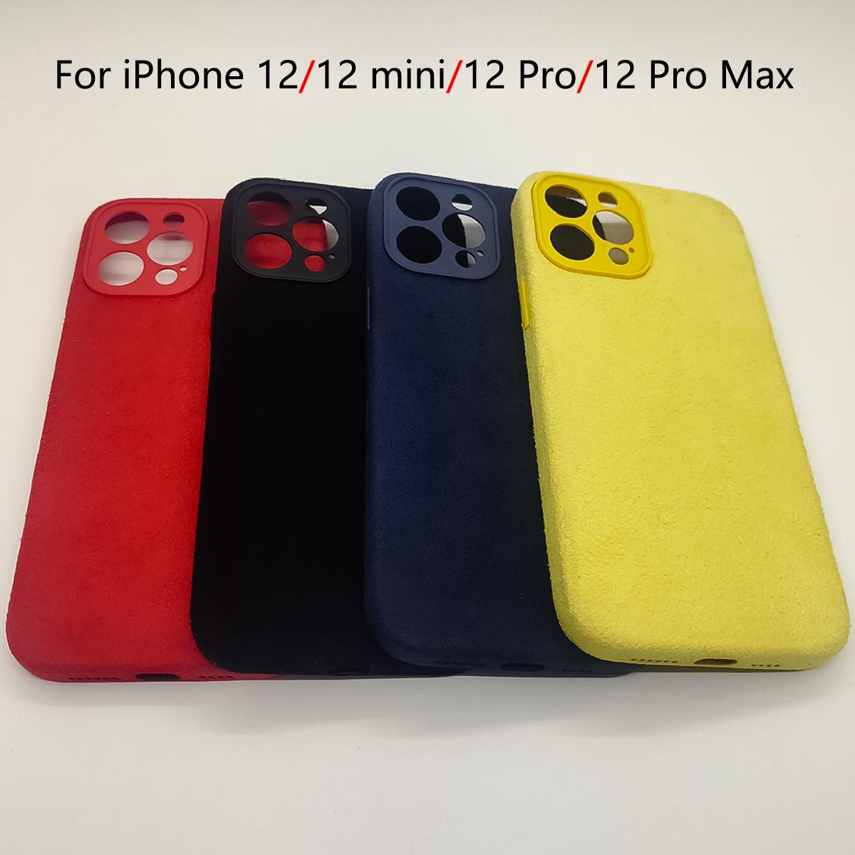 12 Pro Luxury Suede Leather Case For Apple iPhone 12 Pro Max Anti-Fall Protective Cover For iPhone 12 Mini 12Pro Max Phone Case