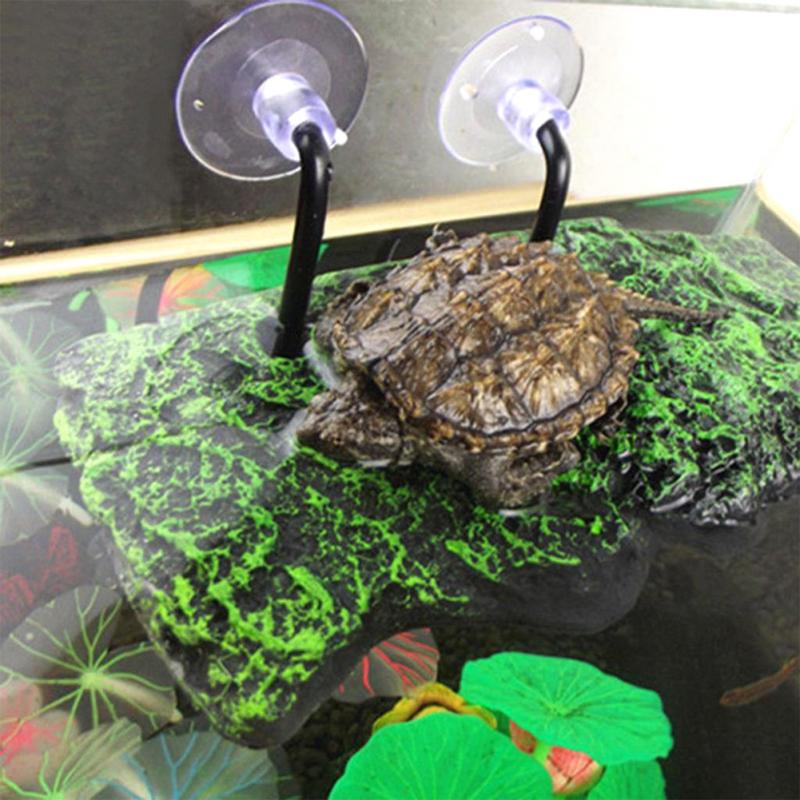 Aquarium Tank Floating Sucking Disc Turtle Dock Basking Terrace Island Platform Aquarium Decor