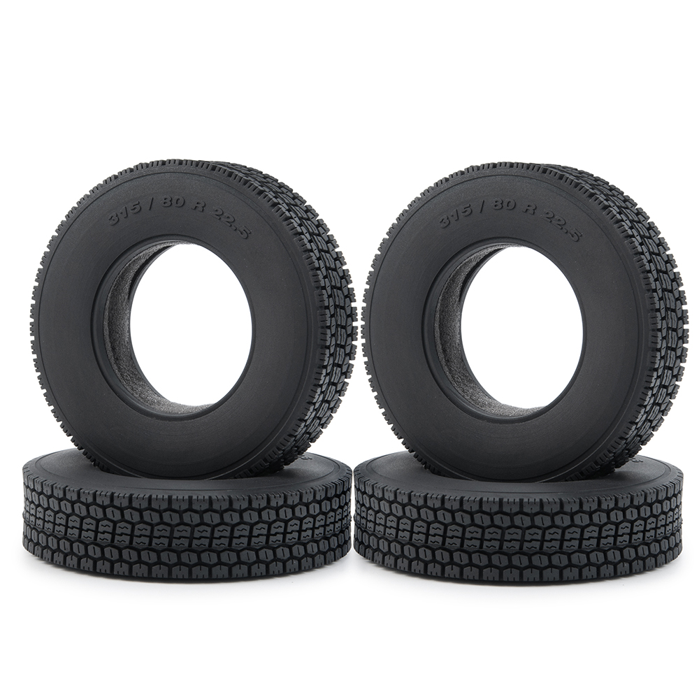 YEAHRUN 22/25/28/30mm neumáticos de goma neumáticos de ruedas para Tamiya 1/14 RC remolque Tractor camión llantas delanteras y traseras accesorios parte