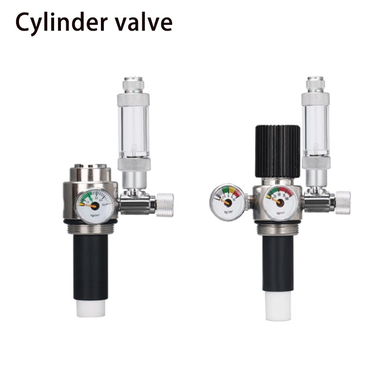 Zrdr Stalen Cilinder Generator Rvs Valve, single-Meter Valve/Dubbele-Meter Ventiel Serie Voor Aquarium CO2 Apparatuur