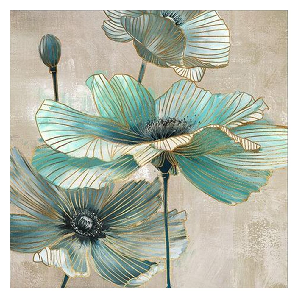 Ginkgo Blad Kruissteek Stilleven Serie Kit Ecologische Katoenen Draad 11CT Gedrukt Borduurwerk Diy Decoratie 60x60cm: C 60X60cm