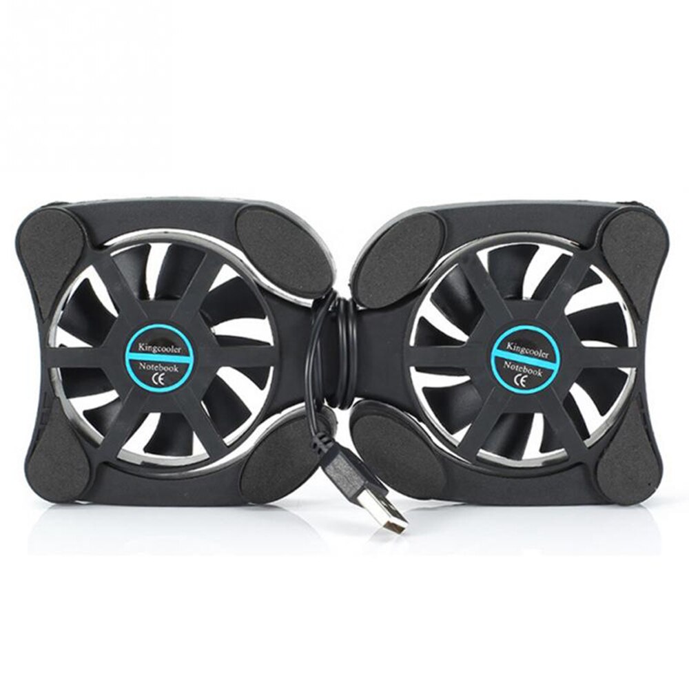 Foldable Gaming USB Laptop Cooling Pad Double Fans Mini Octopus Notebook Cooler Cooling Pad For 7-15 inch Notebook Laptop Stand: Default Title