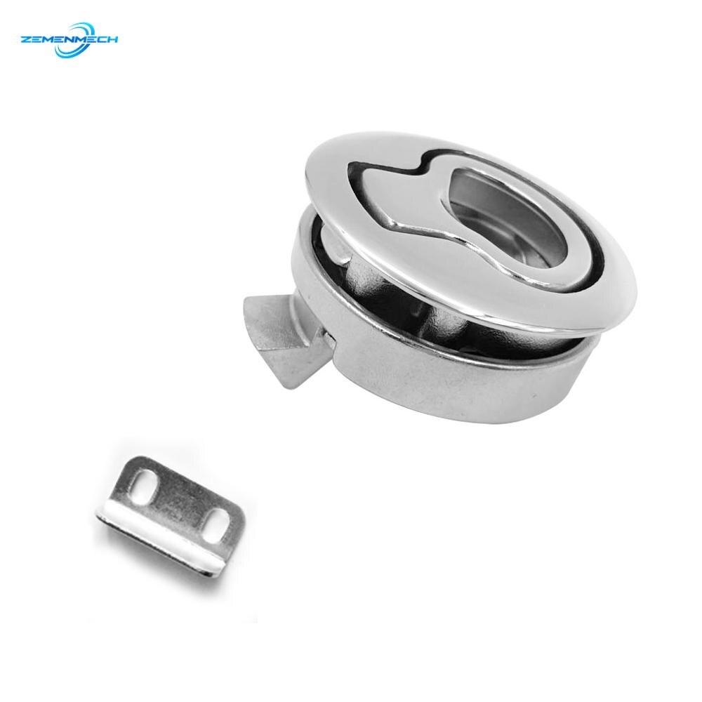 Boat Accessories 316 Stainless Steel NO Key Flush Boat Marine Latch Flush Pull Latches Slam Lift Handle Deck Marine Hardware