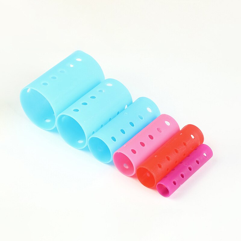 3 Packs/set 44mm Plastic Hair Rollers with Hair Pins Kit Cold Perm Rods Curler Bars Air Bang Clip Curling Fluffy Wavy Maker 1508