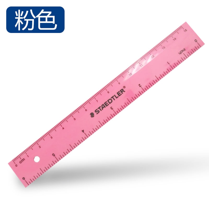 STAEDTLER-Reglas de colores de plástico, plantillas de dibujo, papelería, material escolar, , 15cm, 562, 10 unids/lote