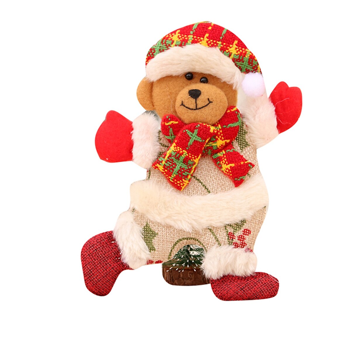 Christmas Doll Pendant Dancing Cloth Art Puppet Christmas Tree Hanging Ornaments Christmas Decoration Santa Clause Accesorries: D