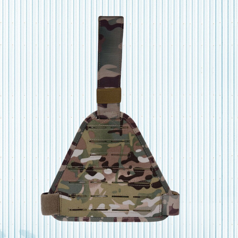 Molle Leg Platform Buckled Thigh Strap Leg Thigh Leggings Device Thigh Panel for Outdoor Sport (Black Styl: As Shown 1