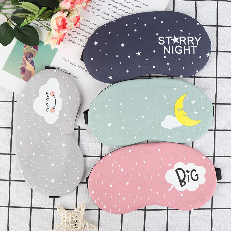 1pcs Funny Eyepatch Sleep Mask Travel Eye Band Sleeping Aid Kids Blindfold Sleeping Mask Cute Cotton Cartoon Eye Cover