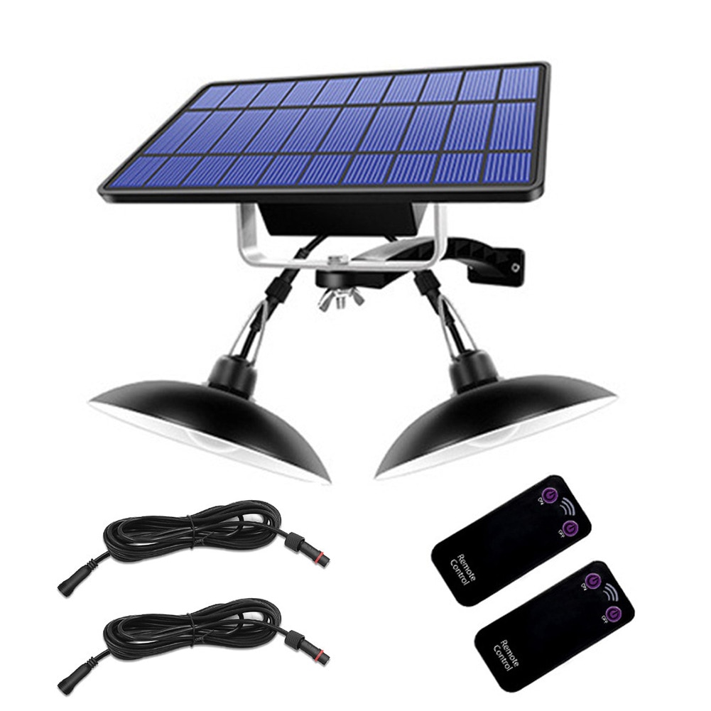 Solar Pendant Light Outdoor Indoor Hanging Solar Powered Shed Lights Waterproof Decoration Lamp For Barn Farm Garden Yard Patio