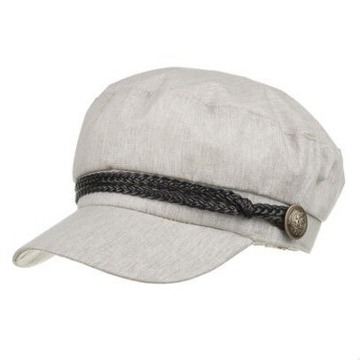 Shaluotaotao basker för kvinnor höst tidningspojke kepsar vintage trend dam märken hatt fritid sport snapback keps: Ljusgrått