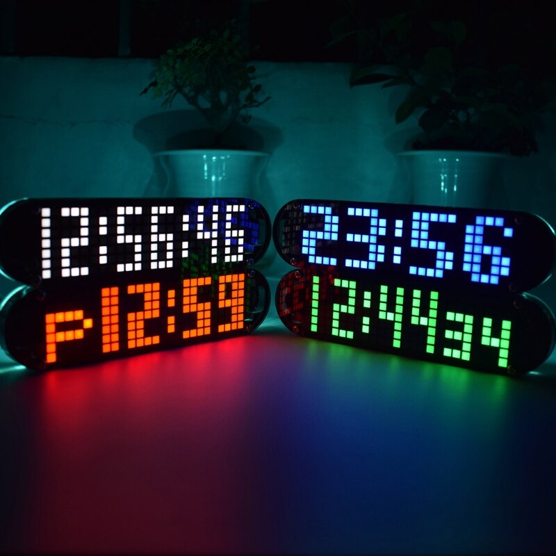 DS3231 Multifunction Alarm Clock LED Dot Matrix Animation Effects DIY Kit