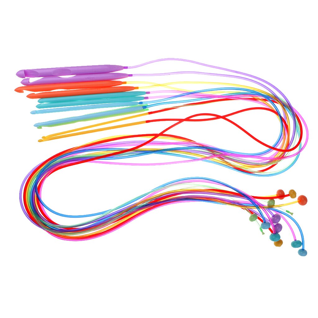 12 Sizes Knitting Needles 3.5-12mm 120cm Plastic Circular Knitting Needles