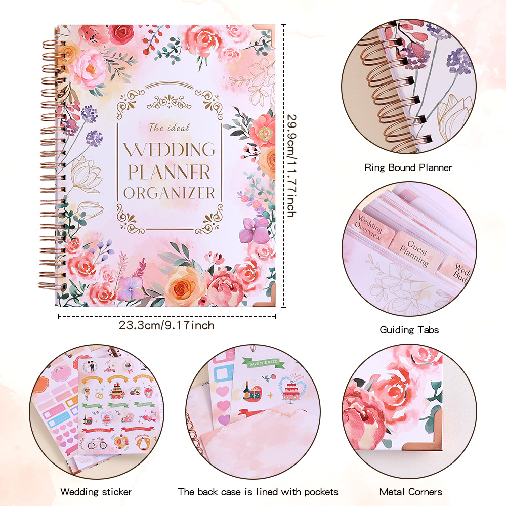 132 pagina's uw perfecte dag bruiloft planner voor bruid bruiloft planning dagboek en organisator planner inclusief bruiloft budget tips