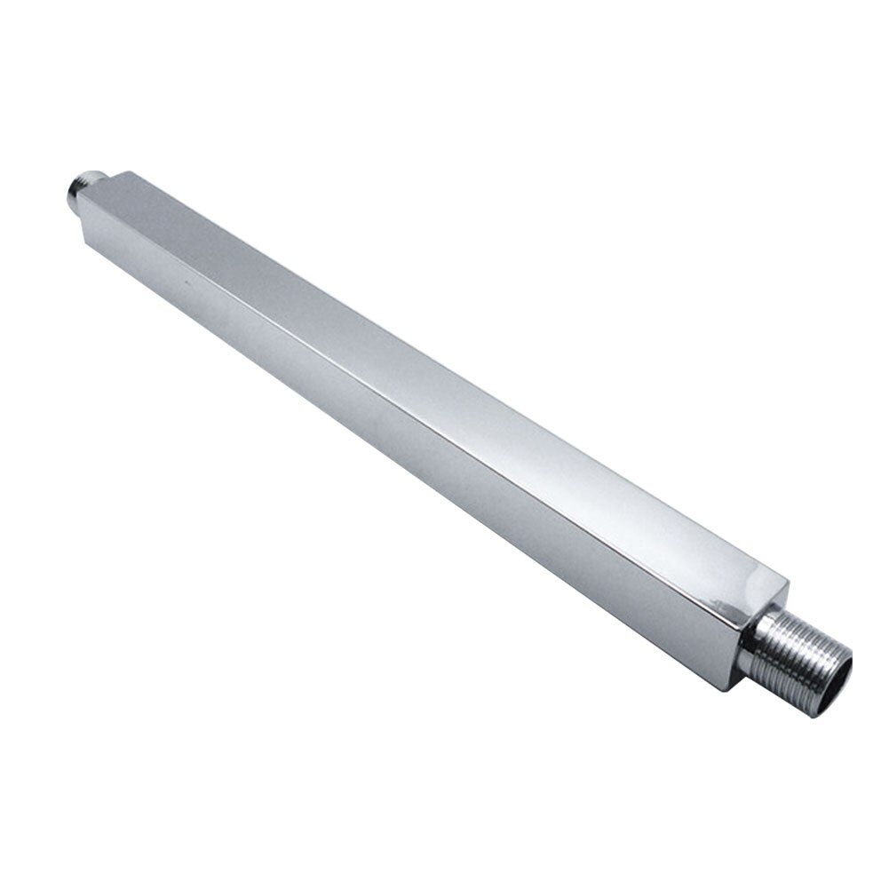 Stable Modern Shower Head Arm Corrosion Resistant Chrome Finish Home Hardware Stainless Steel Ceiling Mounted Fixed Bathroom: 30cm