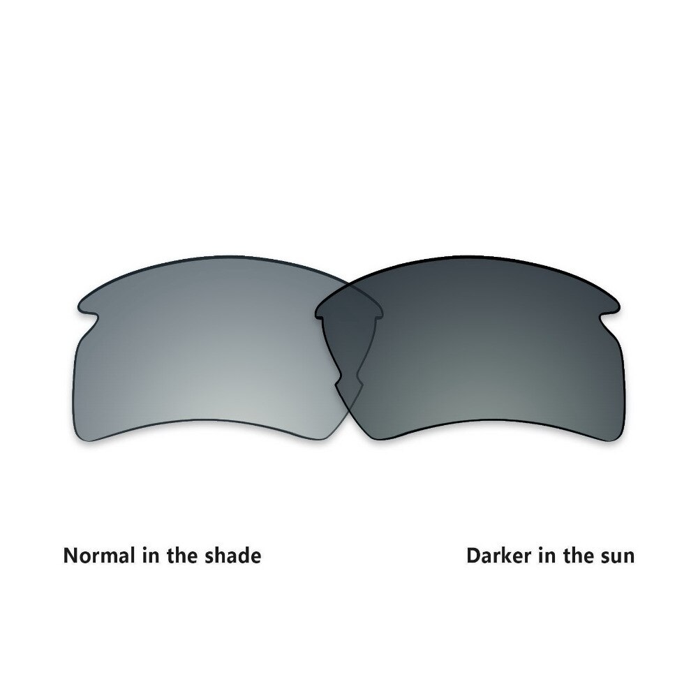 Toughasnails polariserede udskiftningslinser til oakley flak 2.0 xl solbriller fotokromisk grå (kun linse)