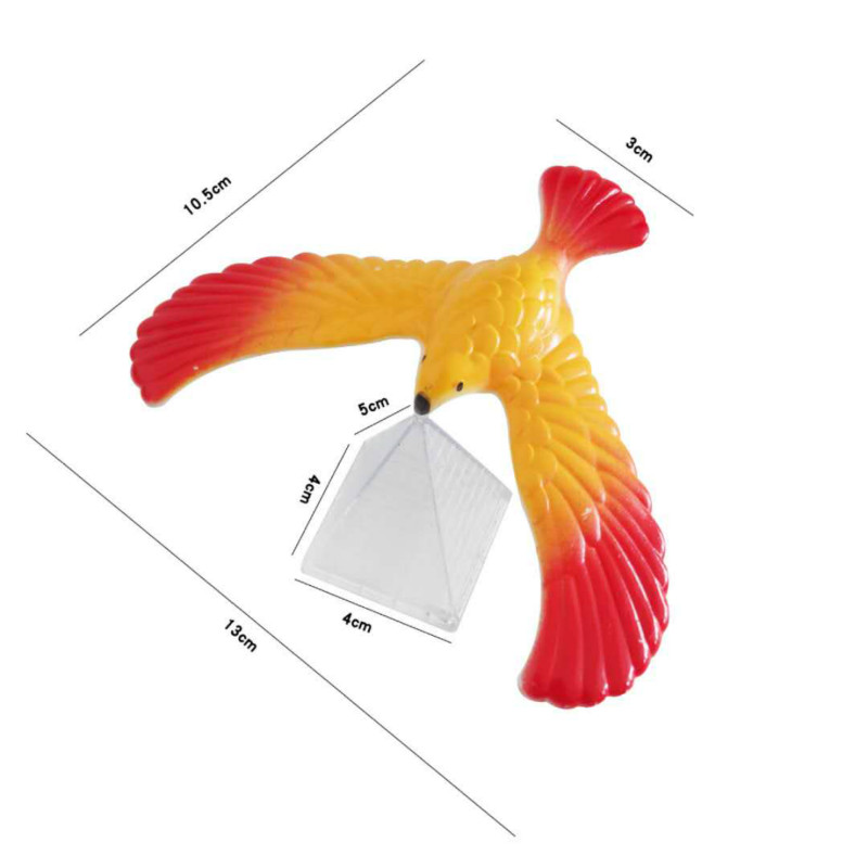 Funny Amazing Balancing Eagle With Pyramid Stand Magic Bird Desk Kids ...