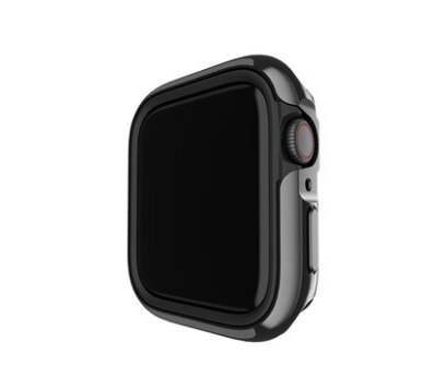 Switcheasy voor apple watch 5/6 4 roestvrij staal, aluminiumlegering, iphone-hoesje, metaal, zacht 40/44 mm anti-slip, mannen en vrouwen.: Grijze behuizing / 44mm
