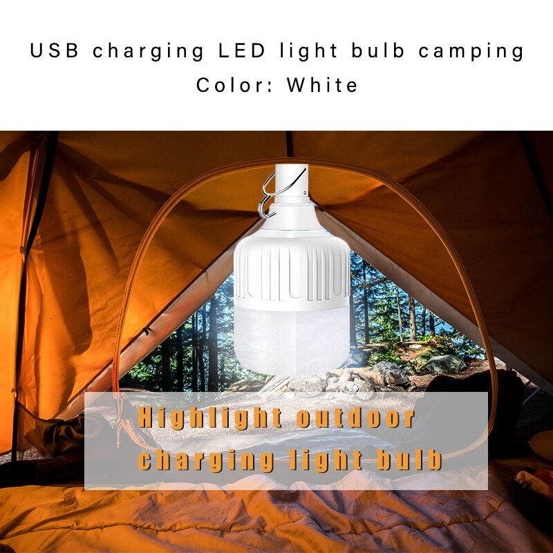 USB Charging LED Bulb Camping/Market Outdoor Lighting 40W/80W/100W/150W/20W Energy Saving lamp Light