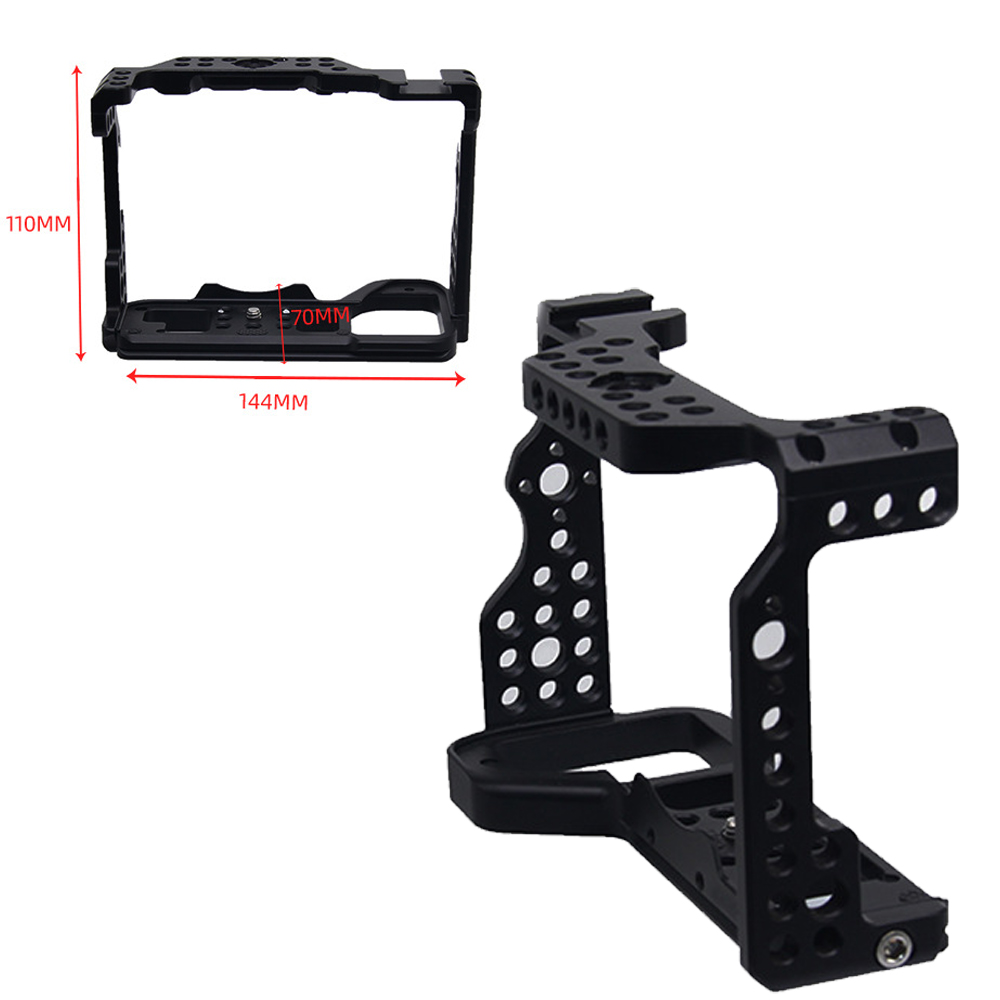 JINTU – Cage de caméra plate-forme avec chaussure froide, trou de vis 1/4 3/8 pouces, trou de localisation ARRI, accessoire de remplacement pour caméra Sony A9 A9II
