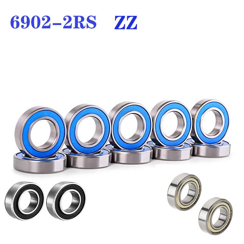 6902RS portant 10 pièces 15x28x7mm ABEC-3 passe-temps électrique RC voiture camion 6902 RS 2RS roulements à billes 6902-2RS bleu pour moyeux de vélo Pivot