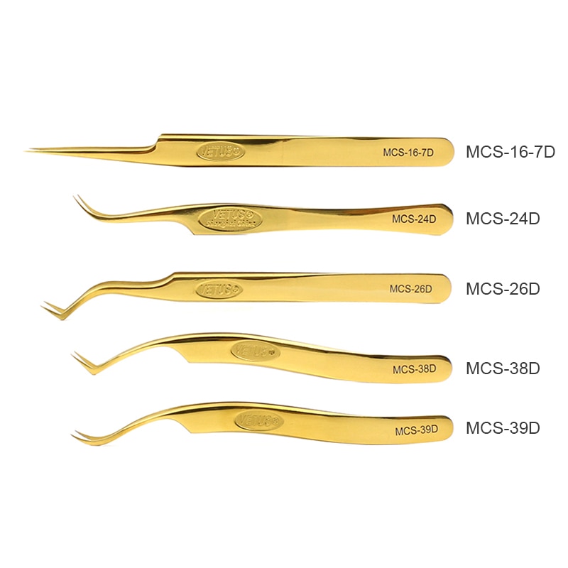 Vetus Golden Tweezers Super Precision Stainless Tweezer For mobile phone repair