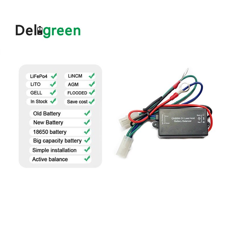 QNBBM 2V Lead Acid Battery Equalizer Capacitor Balancer Anti Sulfuration Vulcanization and Anti-Corrossion