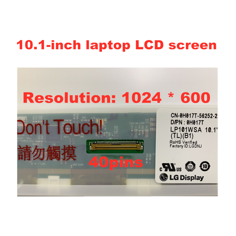 10.1-inch laptop LCD screen LP101WSA TLB1 M101NWT2 R1 B101AW03 LTN101NT02 LTN101NT06 N101L6-L02 10 "matrix panel
