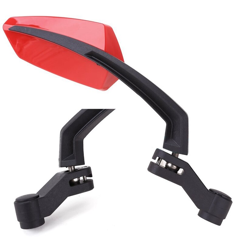 Paar achteruitkijkspiegels voor motorfiets scooter spiegel schroeven 8mm 10mm m8 m10 kleur zwart rood