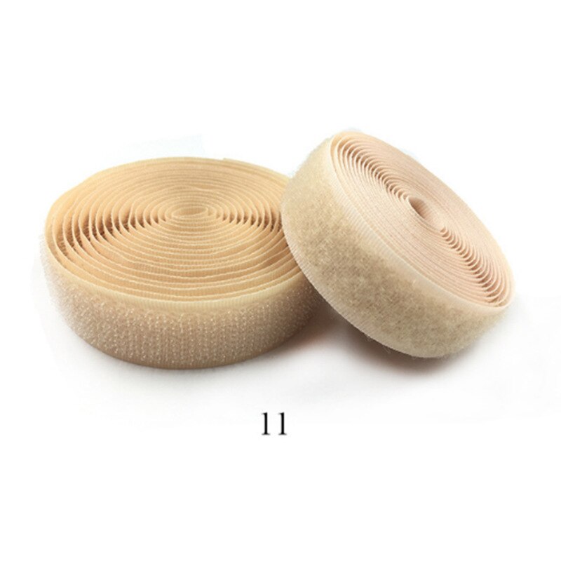 20mm 2 meter par farverige velcro-klæbende klistermærker med krog og løkke farvetape kabelbindere sytilbehør: 2 meter 11