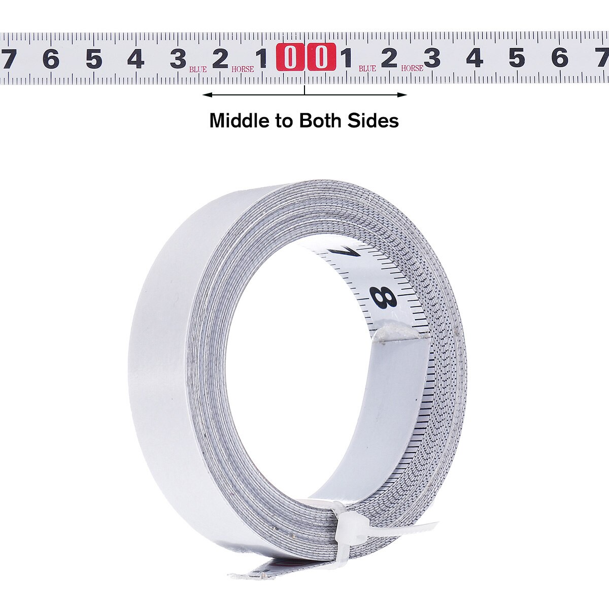 1-5M Miter Track Tape Measure Self Adhesive Metric Steel Ruler Miter Saw Scale For T-track Router Table Saw Band Saw Woodworking