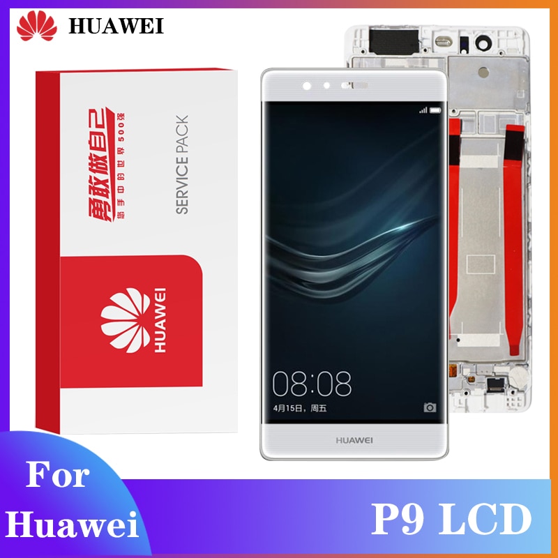 Originele 5.2 ''Display Met Frame Vervanging Voor Huawei P9 Lcd Touch Screen Digitizer P9 EVA-L09 L19 L29