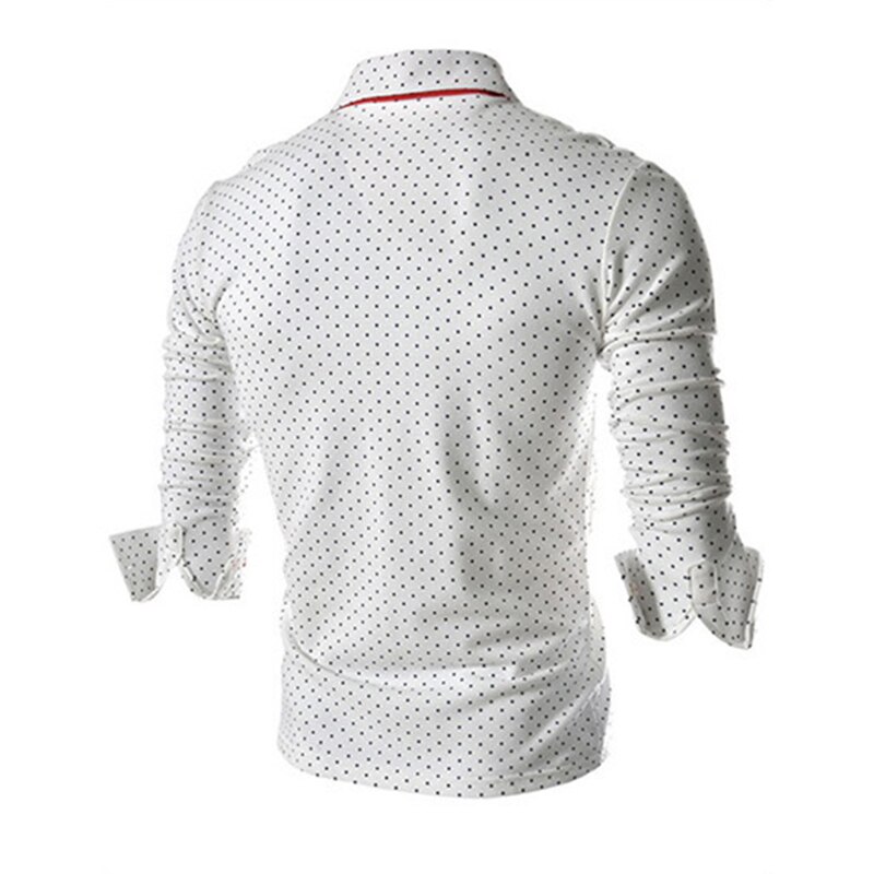 stipdruk yong mannen shirts M-3XL Amerikaanse mode man slim fit volledige mouw casual jongen kleding