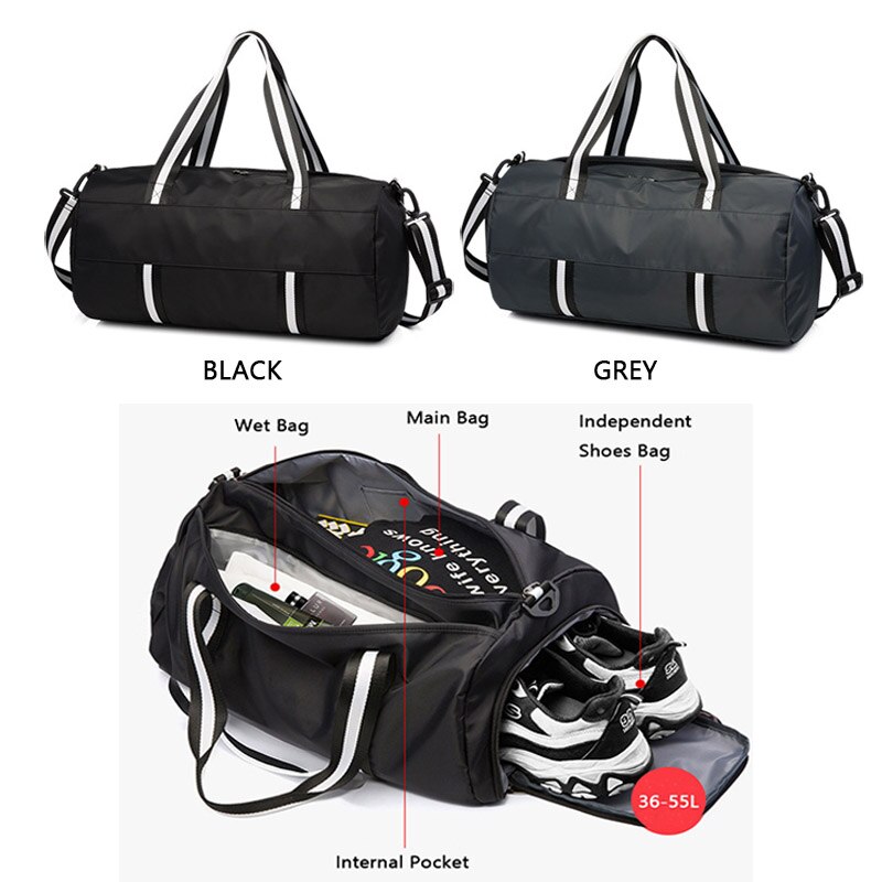 NANCY TINO las mujeres de negocios de viaje equipaje mojado y seco separación deportes gimnasio bolsa para hombres con gran capacidad