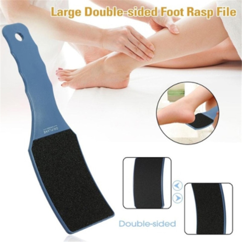 Lima de pedicura para el cuidado de los pies, limas grandes, herramienta para limar los pies, removedor de callos gruesos, dura, molienda de piel de doble cara