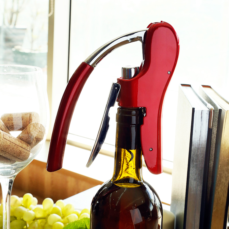 Zinc Alloy Power Wine Opener Bottle Corkscrew Opener Built-in Foil Cutter Premium Rabbit Lever Corkscrew for Wine