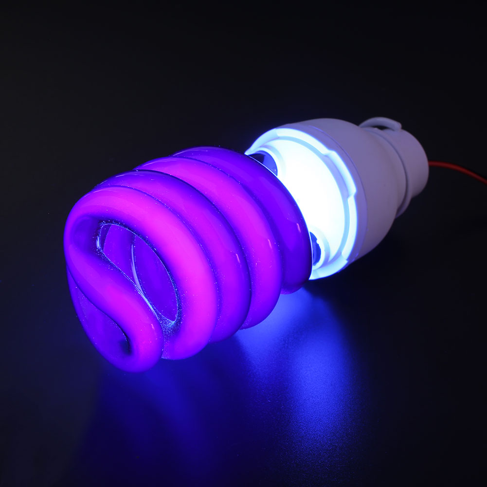 Lamp 40W Tl Licht Led Lamp W/Clip UV Ultraviolet Ultraviolet Ultraviolet Blacklight Lichten Schroef Heldere DC12V CFL