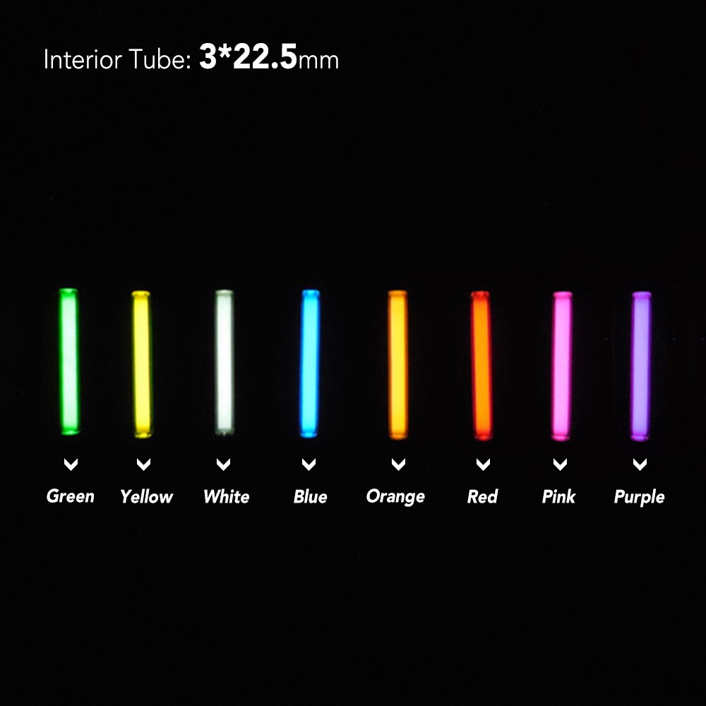 3 millimetri * 22.5 Trizio Tubo Luminoso Di Emergenza Esterna Luci incandescenza in il buio Tubo del gas Trizio Portachiavi