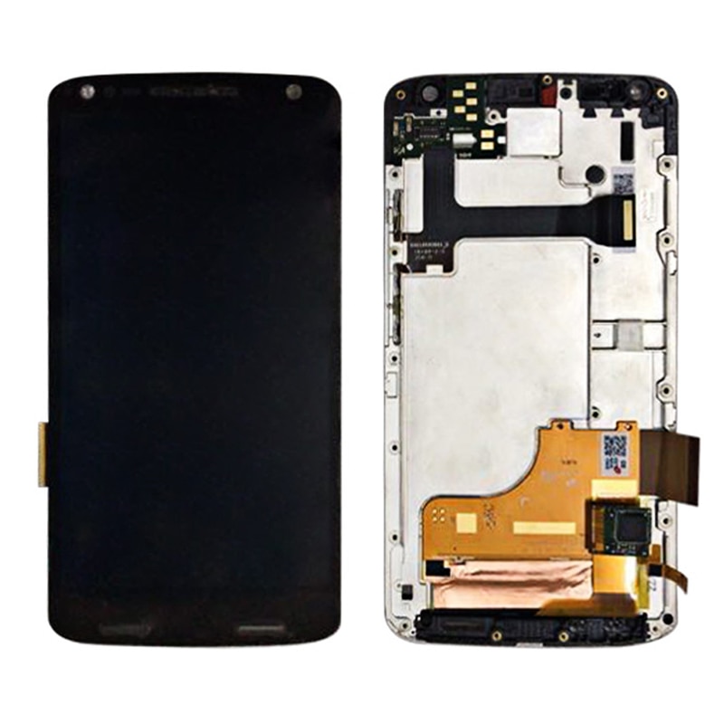 100%  test lcd for motorola moto x force display  xt1580 lcd skjerm med berøringsskjerm digitaliseringsenhet med ramme