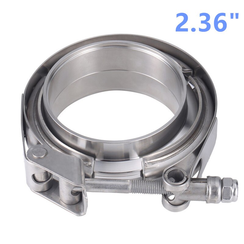 Stainless Steel Auto 3 Quick Release V band Clamp 2" 2.5" 3" 4" Inch V-band 3 Inch Male Female Exhaust Flange 76mm Vband Clamps: 2.36 inch  60.5mm