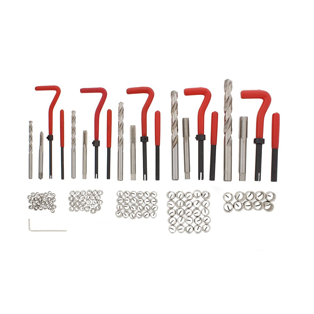 Car Repair Tool Kit 131Pcs Stripped Thread Repair Kit Set fit for Metric M5 M6 M8 M10 M12 Thread