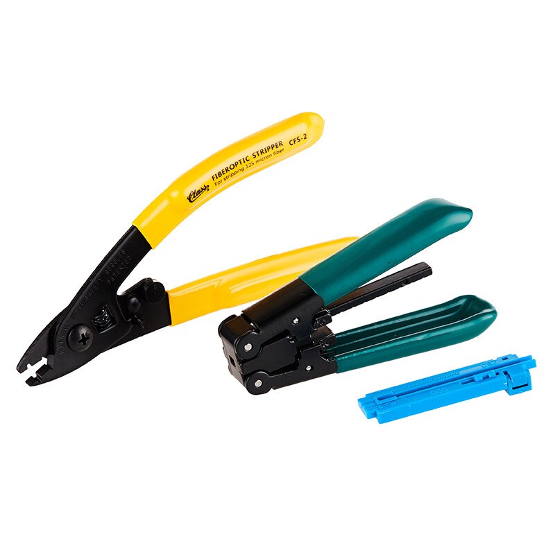 FTTH Fiber Optic Tool Kit with FC-6S Cleaver and CFS-2 Fiber Stripper