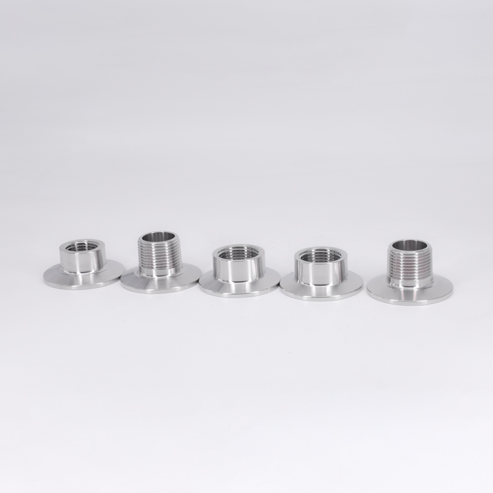 1/4" 3/8" 1/2" 3/4" 1" NPT Male Female 1.5" Tri Clamp Sanitary Fitting Connector SS304 Stainless Homebrew Ferrule 50.5mm