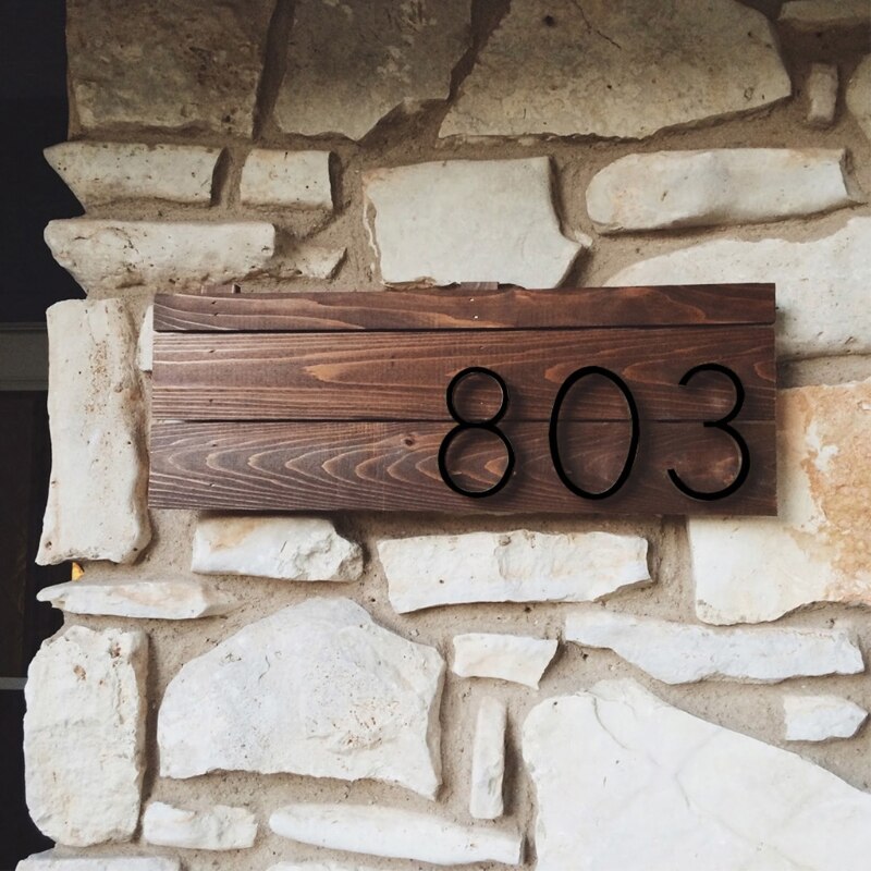 Floating House Number Modern House Numbers Visibility Signage for Home Address | Floating Mount or Flush Mount