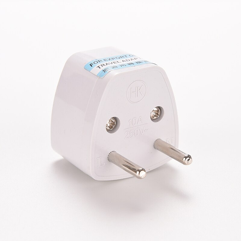 1pc hvide rejseomformer stik universal eu uk us ger au chn stik adapter european tyskland australien kina strømstik stikkontakt