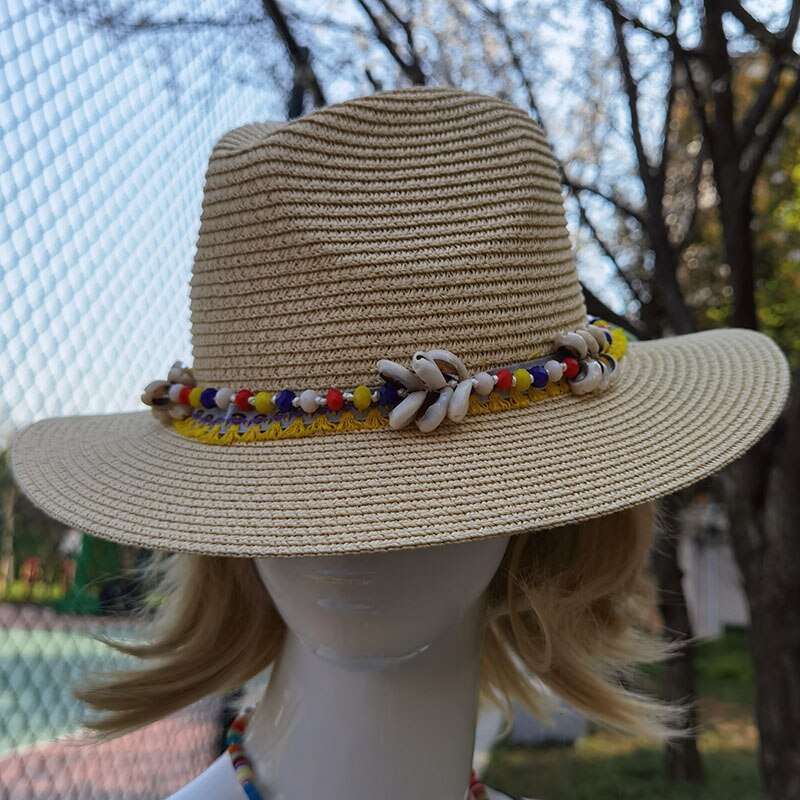 Spring style Women artificial Straw Hat Winter Autumn Wide Woman Panama Sombrero Cap for Party Go to Beach