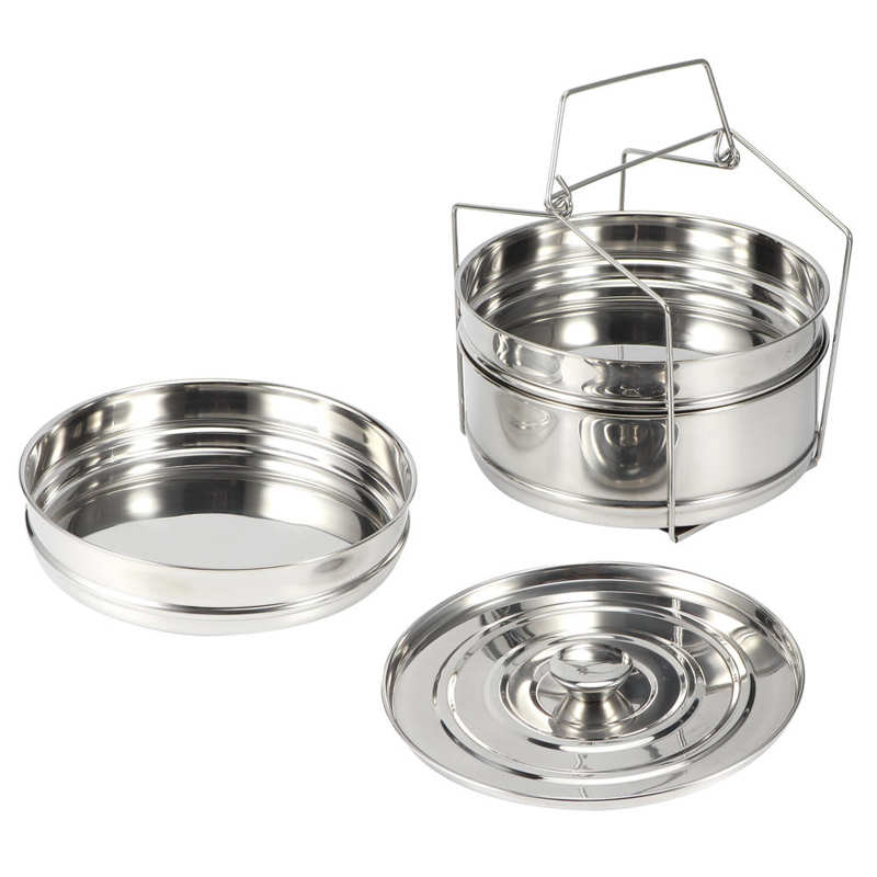 EECOO Multifunction 3-Tier Stainless Steel Steamer Cooker Pot Set Cook Food Pressure Pot Accessories Coolware Kitchen Tools