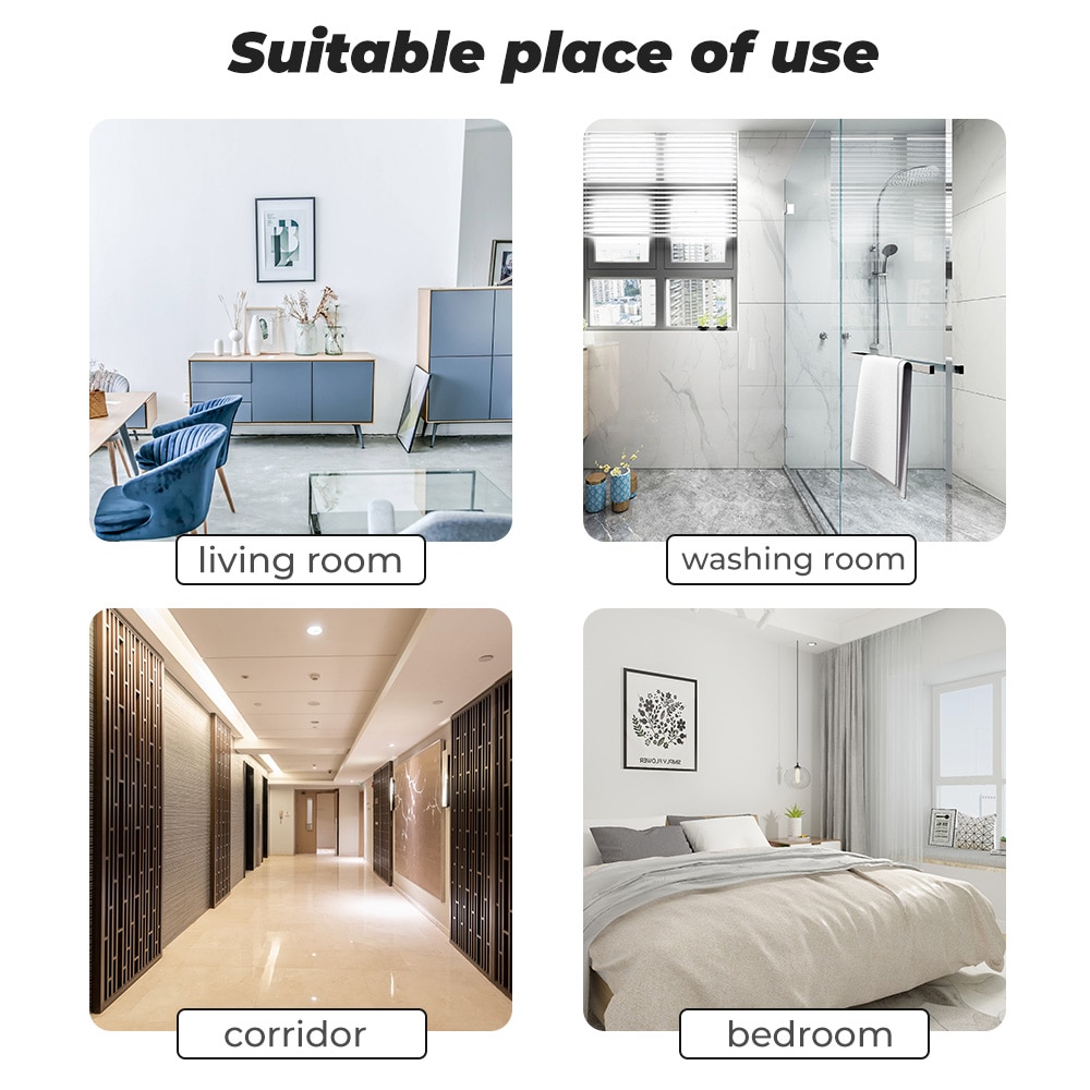 SMATRUL Wall Smart Wall Light Switch Infrared Sensor EU UK 220V 10A Glass Screen Panel On Off Electrical Power No Need Touch